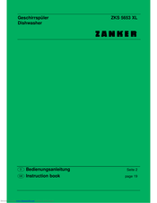 Zanker ZKS 5653 XL Bedienungsanleitung