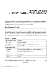 Netgear ProSafe FWAG114 Configuration Manual