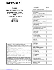 Sharp R-750D Operation Manual And Cooking Manual