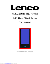 LENCO XEMIO-966 User Manual