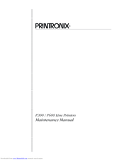 Printronix P600 Maintenance Manual