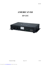 American DJ FP CFC Operation Manual