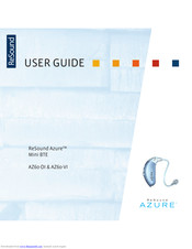 ReSound Azure Mini BTE AZ60-Vi User Manual