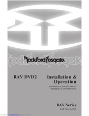 Rockford Fosgate RAV DVD2 Installation And Operation Manual