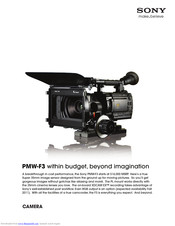 Sony PMW-F3 Brochure