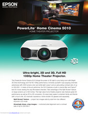 Epson PowerLite Home Cinema 5010 Product Overview