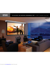 Epson 8100UB SERIES Product Overview