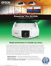 Epson PowerLite Pro Z8150NL Product Overview And Specifications