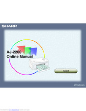 SHARP AJ-2200 Online Manual