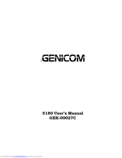 Genicom GEK-00027C User Manual