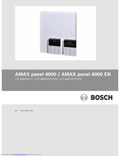 Bosch AMAX panel 4000 EN Quick Start Manual