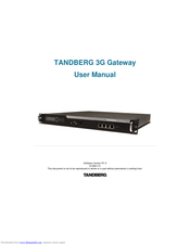 TANDBERG 3G GATEWAY 1 User Manual