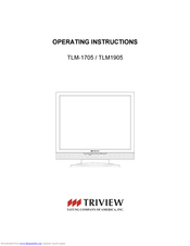 TRIVIEW TLM1905 Operating Instructions Manual