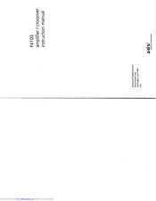 a/d/s/ P4100 Instruction Manual