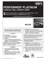 Weber Performer Platinum 54788 Owner's Manual