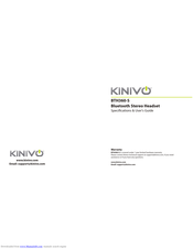 Kinivo BTH360-S Specifications & User's Manual