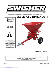 Swisher SP-350 Ower's Manual