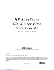Hp CD-Writer Plus User Manual