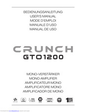 Crunch GTO1200 User Manual