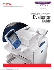 Xerox DocuColor 250 Manuals | ManualsLib