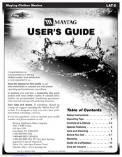 Maytag Clothes Washer User Manual