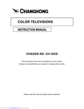 Changhong Electric H2939 Instruction Manual