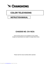 Changhong Electric H2139 Instruction Manual
