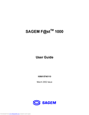Sagem F@st 1000 N56815740110 User Manual
