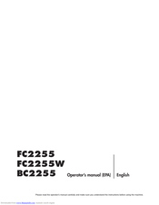 Jonsered BC2255 Operator's Manual