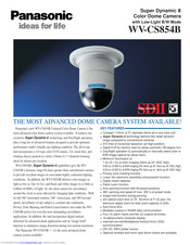 Panasonic WV-CS854B Specifications