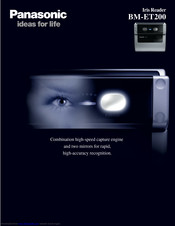 Panasonic BMET200 - IRIS RECOGNITION Brochure & Specs