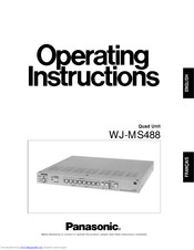 Panasonic WJ-MS488 Operating Instructions Manual