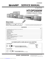 Sharp CP-SR2500W Service Manual