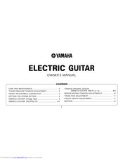 Yamaha Electric Acoustic Guitar Owner's Manual