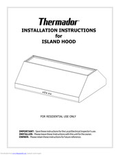Thermador PHICHIM15 Installation Instructions Manual
