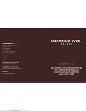 Raymond Weil ZGU 724 Instructions For Use Manual