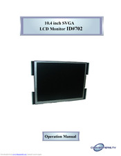 Converters TV 702 Operation Manual