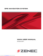 ZENEC Navigation Software Main User Manual