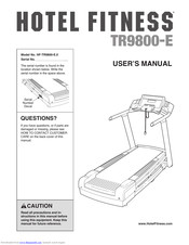 Hotel Fitness HF-TR9800-E.0 User Manual