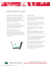 Sony Ericsson GC85 Specification