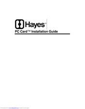 Hayes PC Card Installation Manual