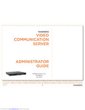 TANDBERG VCS Administration Manual
