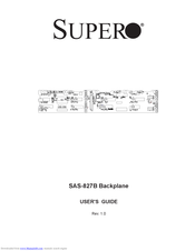 Supermicro Supero SAS-827B User Manual