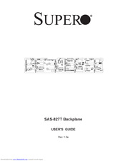 Supermicro Supero SAS-827T User Manual