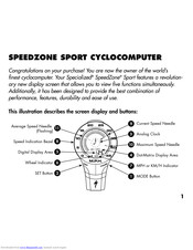 Specialized SPEEDZONE SPORT CYCLOCOMPUTER Manual