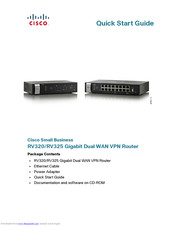 Cisco Small Business RV325 Quick Start Manual