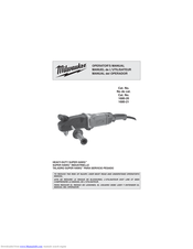 Milwaukee 1680-21 Operator's Manual