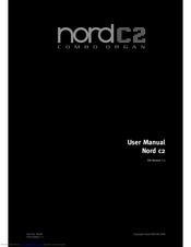 Clavia Nord C2 User Manual