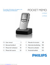 Philips Digital Pocket Memo LFH 9500 User Manual