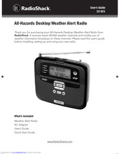 RadioShack All Hazards Desktop Alert Radio 7 NOAA Weather Channels 12-521 for sale online 